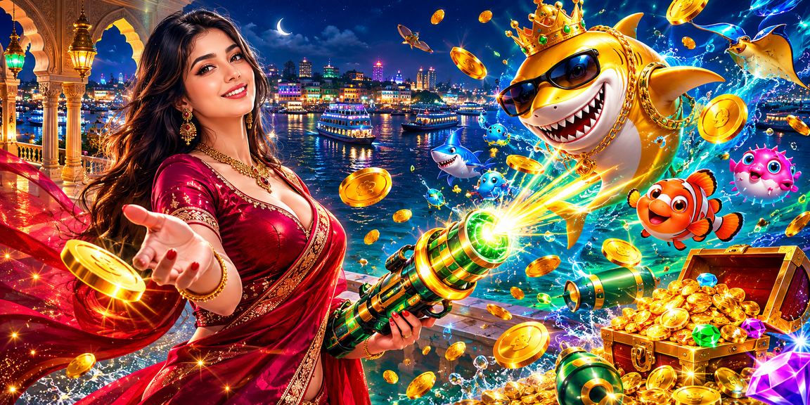 ড্যাকায় ফিশিং গেম উপভোগ করছেন একজন বাংলাদেশি খেলোয়াড়